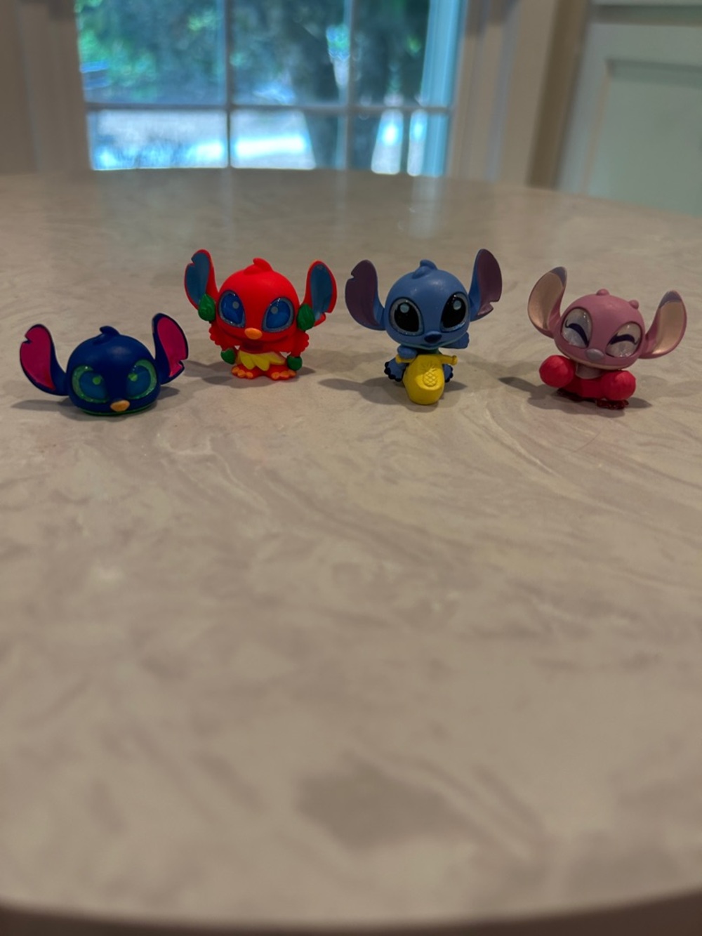 Disney Doorables Stitch & Angel - set of 4 Mini Figures - Excellent Condition